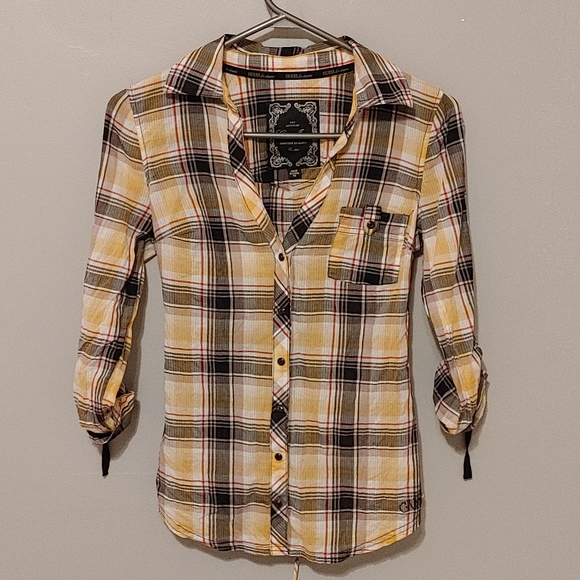 Guess Tops - Vintage Guess Plaid Button Up Shirt